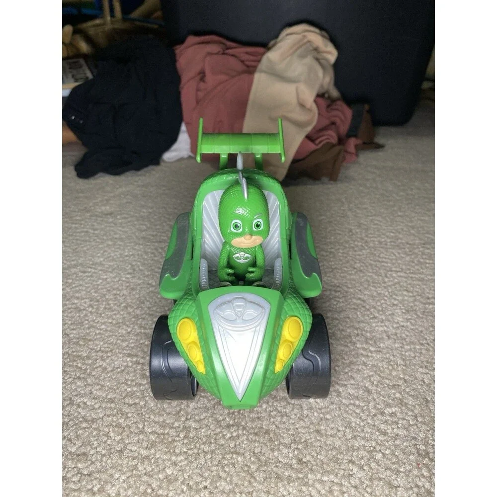 PJ Masks Toy Vehicle & Figure Lot Catboy Gekko Owlette Romeo Night Ninja Bus
